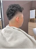 スキンフェード　極道パーマ