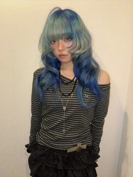スリット(slit) Blue× light blue