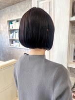 キャアリー(Caary)&nbsp;福山美容室Caary前下がりボブ髪質改善ミニボブ艶髪20代30代40代