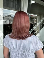 ビーグレイス 美濃加茂店(be Grace) 外はねセミディ×20代アッシュピンクカラー