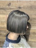 KASUMI シルバーアッシュ×切りっぱなしボブ　　【FOLK 恵比寿】