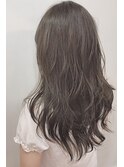 グレージュ×ゆる巻きウェーブ【レセ流山店】