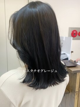 ノラキチジョウジ(NORA KICHIJOJI) #ピスタチオカラー#韓国ヘア#オルチャン#エギョモリ