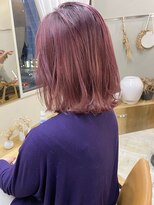 マロウ(mallow)&nbsp;《花屋併設》ラズベリーボブ@20代30代40代@ケアブリーチ