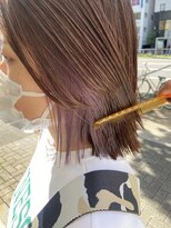 インビテーション(invitation) インナーカラー・インナーパープル・ラインボブ