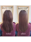 『髪質改善』ストレートエステ（縮毛矯正）（リタッチ可）