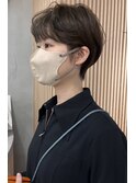 前髪カット顔まわり似合わせ外ハネくびれレイヤーミディ