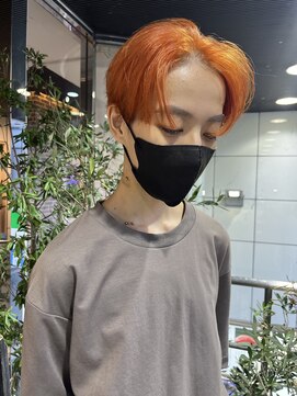 ヘアーアンドメイク ビス(HAIR&MAKE bis) 流行りのビビッドオレンジカラー☆【多田　華歌】