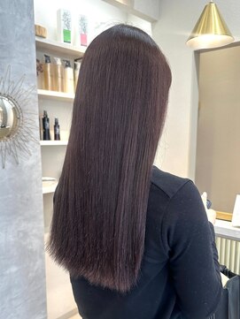 ポジ(poji) 髪質改善カラー 艶カラー ブラウンカラー ミディアム