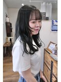 ブリーチありのブルーブラック