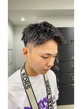 ヘアー アイス 御器所本店(HAIR ICI) 20代30代メンズツイストパーマ束感トラッドオシャレ感ショート