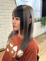 【BUZZbee四ッ井】 ブリーチデザインカラー/シルバーアッシュ