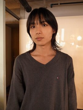 ノラジャーニー(NORA Journey) メンズボブウルフメンズミディアムレイヤーカットメンズウルフ