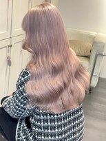 ベレーザ 渋谷(BELEZA)&nbsp;11577ミルクティーベージュ韓国風巻きホワイトブロンドロング