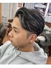 ［ハイライトカラー］カット+ハイライトカラー+シェービング￥14300