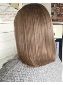 ケアブリーチ ミルクティー ベージュ ブラウン 透明感