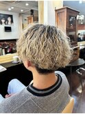 メンズマッシュ　ツイストスパイラルパーマ