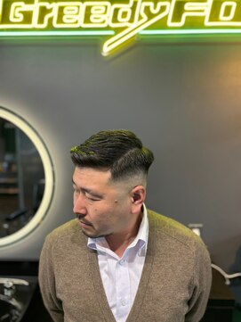 グリーディーフォックス 三軒茶屋(GreedyFOX) 波巻き/マッシュパーマ/ウルフ/ハイライト<理容室>