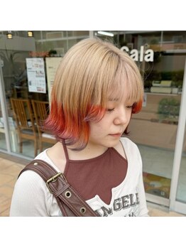 サラ HAIR&MAKE SALA 相模大塚店の写真/自分に似合うカラーで周りに差がつく♪今旬のハイトーンカラーも透明感のある艶髪に☆