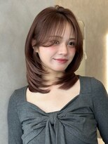 オムニス 表参道(Omnis)&nbsp;ハイレイヤーミディアムレイヤーカット顔周りレイヤーイメチェン