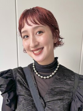 パーマを活かした“ショートボブ”