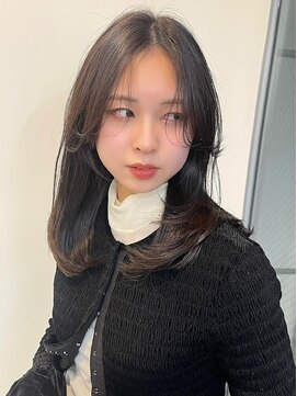 イヴォークトーキョーオーサカ(EVOKE TOKYO osaka) レイヤーカット 顔周り補正 小顔 艶髪 トリートメント