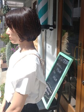 くらげ美容院 武蔵小杉 ショートボブ[40代/50代/60代/武蔵小杉]