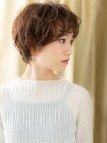 カバーヘア ブリス 志木南口駅前店(COVER HAIR bliss)&nbsp;エアウェーブパーマショートマッシュルームヘアX志木30代40代