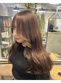 ブラウンなのに透明感?!