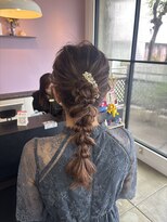 アヴァンス 北花田店(AVANCE) 編み下ろしポニー/お呼ばれヘア/結婚式参列ヘア/アレンジ/堺