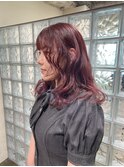 ブリーチなしでつくるピンク