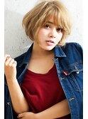 柔らか前下がりショートボブ×グラデーションで美シルエット