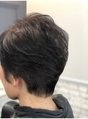 ミセスショート×ナチュラルブラウン