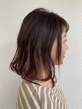 グリー ヘアープロデュース(Gree hair produce) 【Gree小川真由美】Wカラー☆グラデーション☆パープル