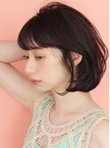 大人可愛い☆透明感のある色っぽボブ