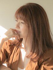 小顔ナチュラルストレート