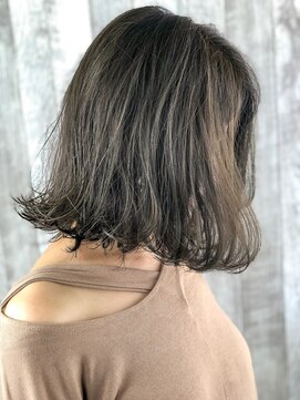 レーヴ リゾート 池袋(Reve resort) アッシュベージュ×切りっぱなしロブ