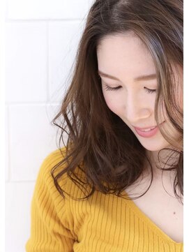 アンスールミミ 南草津店(Ansur mimi) ミディアムカット☆ショコラベージュ