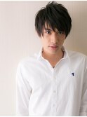 ビジネスにも好感度◎束感カットブラックショートF