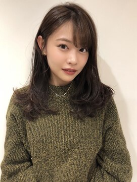 ミングル(MINGLE) ミディアムレイヤーとパーマ