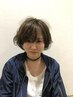 【ヘッドスパ付き】　カット＋リラックスヘッドスパ〈炭酸or泥〉　￥6160