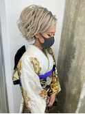 成人式ヘアセット 盛り髪