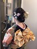 着付け（振袖）＋ヘアーアップセット￥17000→￥13500～￥14000 税込み