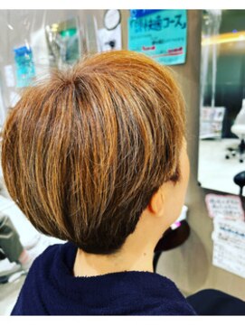 ロンロンシャ 都ホテル店(RONRONCHAT) 20代30代40代×大人可愛い前下がりショートボブ丸みショート◎