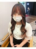 ピンク×フェイスフレーミング