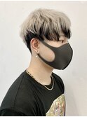 スーツ短髪ツーブロック束感モテる黒髪シークレットパーマ流行