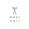 ミーヘアー(meet hair)のお店ロゴ