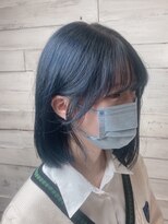 アバシュ A V A S H&nbsp;ブルーブラック　ボブ