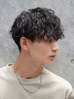 フィフス 原宿(fifth) メンズツイストスパイラルパーマツーブロックマッシュパーマ束感