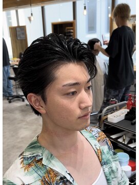 ブリーチ 金沢店(BLEACHi) ディカプリオ風かきあげメンズマッシュメンズパーマ